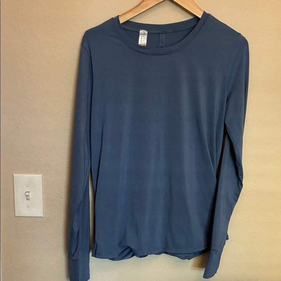 SPANX Long Sleeve Top in Deep Blue Open Back size M - Picture 3 of 5
